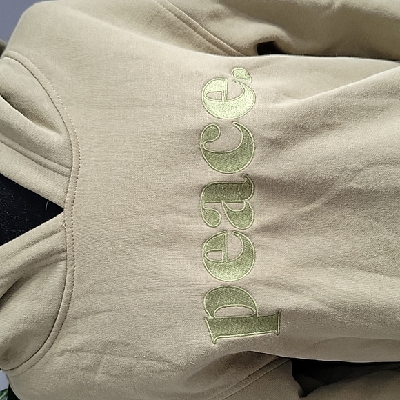 PEACE Tonal Max heavyweight hoodie - Olive - Picture 3 of 6